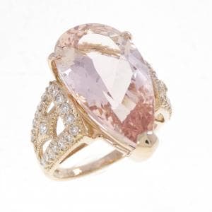 K18PG モルガナイト リング 8.13CT