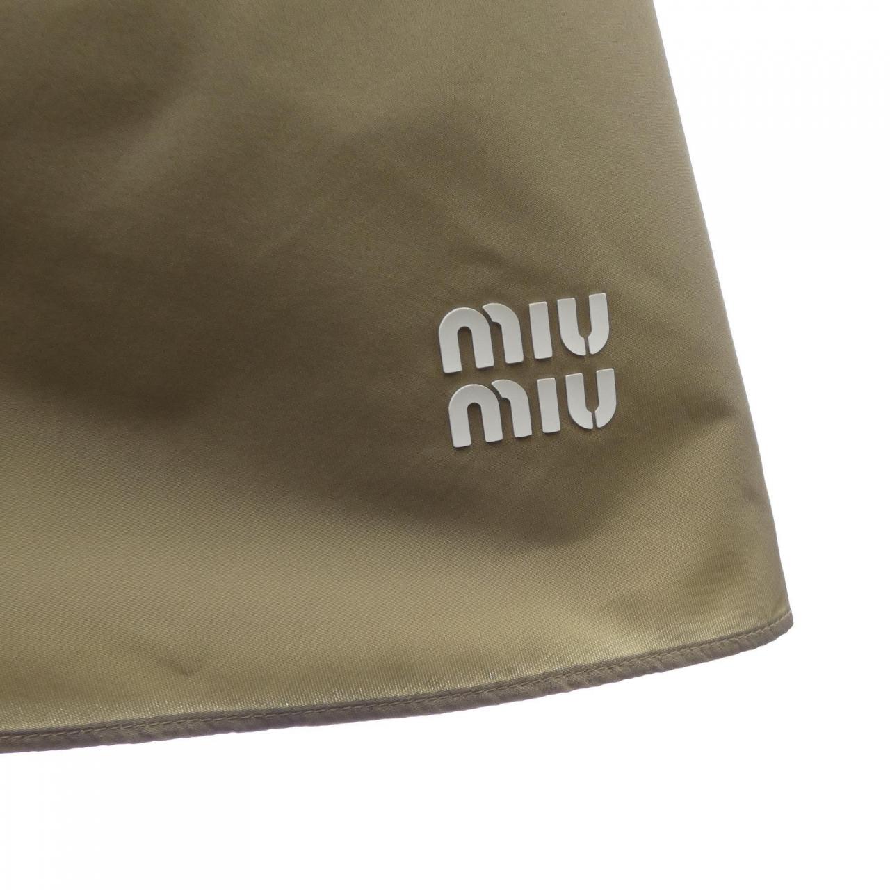 ミュウミュウ MIU MIU テクニカル ファブリック スカート　MIU MIU ロゴ MG2250 SOOO 121I スカート
