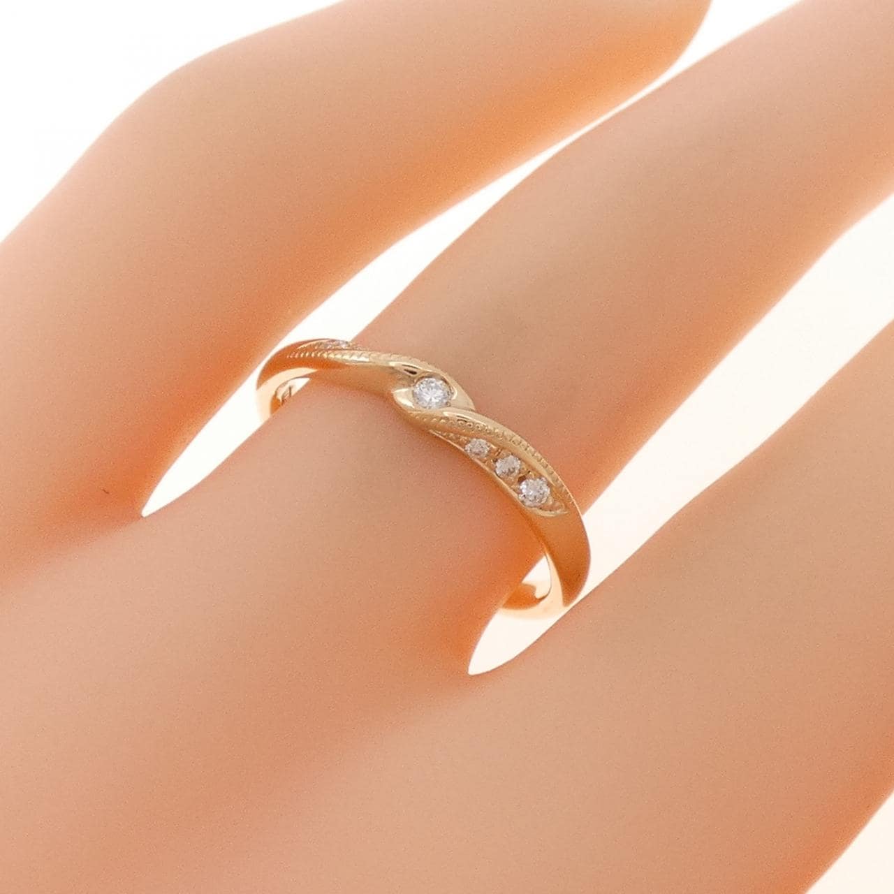 K18PG ダイヤモンド リング 0.065CT