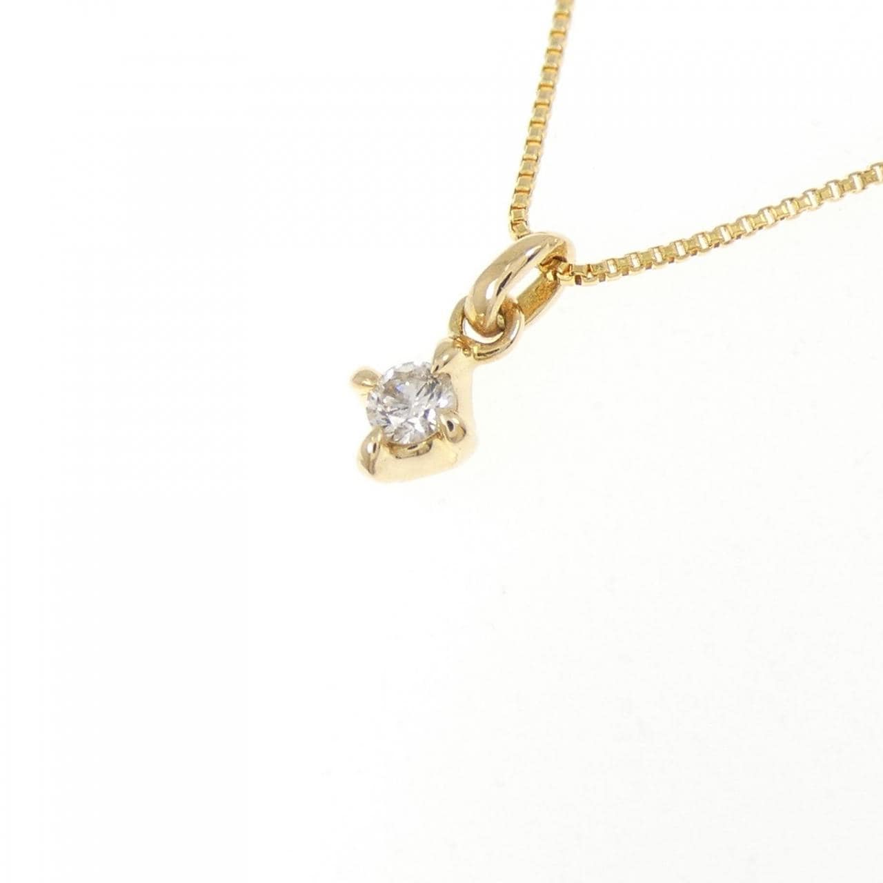 アガット ダイヤモンド ネックレス 0.05CT