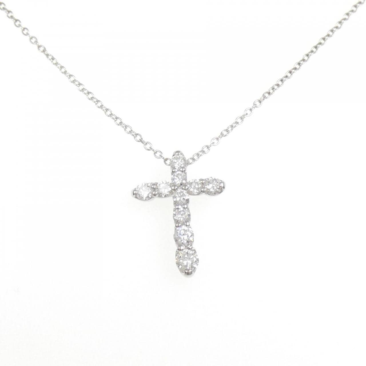 PT Cross Diamond Necklace 0.50CT