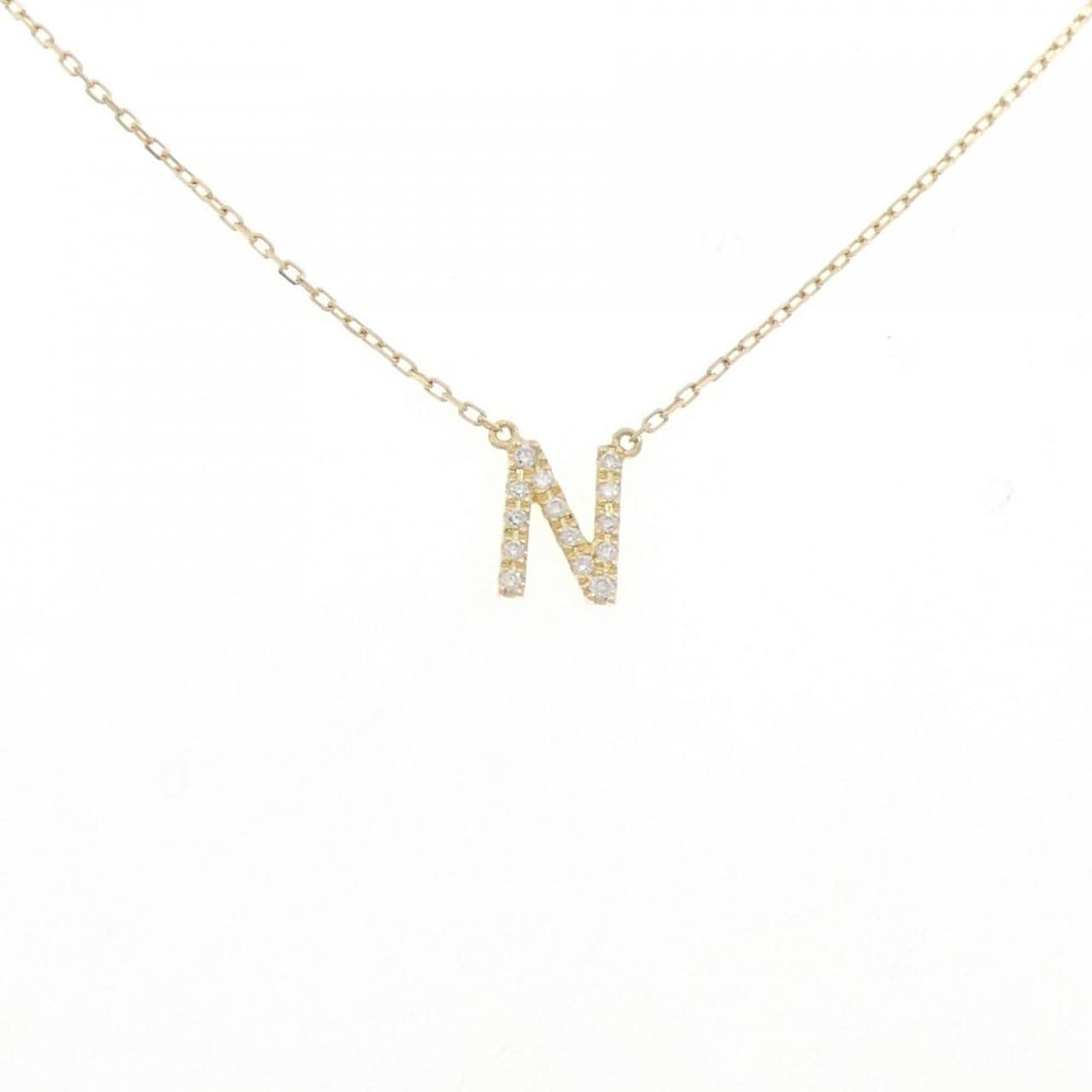 アーカー イニシャル ネックレス 0.05CT