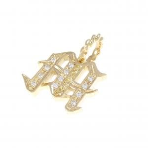 エスジェーエックス イニシャルチャーム ペンダント 0.05CT