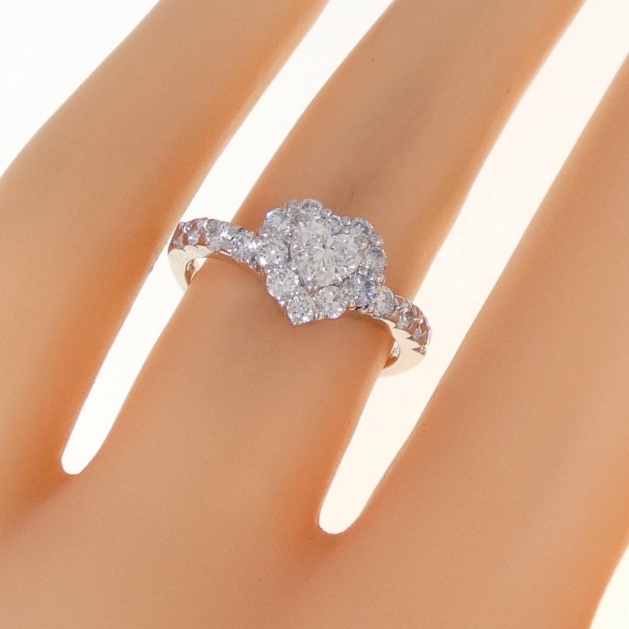 ポンテヴェキオ ハート リング 0.335CT