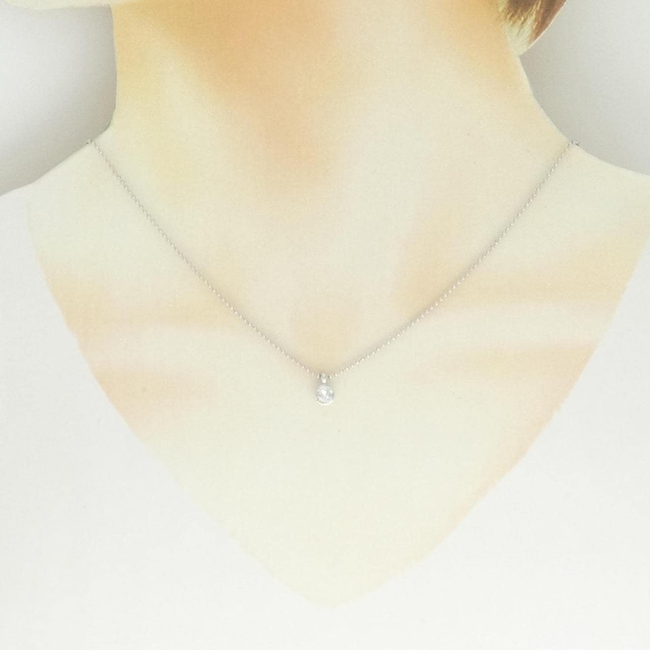 PT900/PT850 ダイヤモンド ネックレス 0.22CT