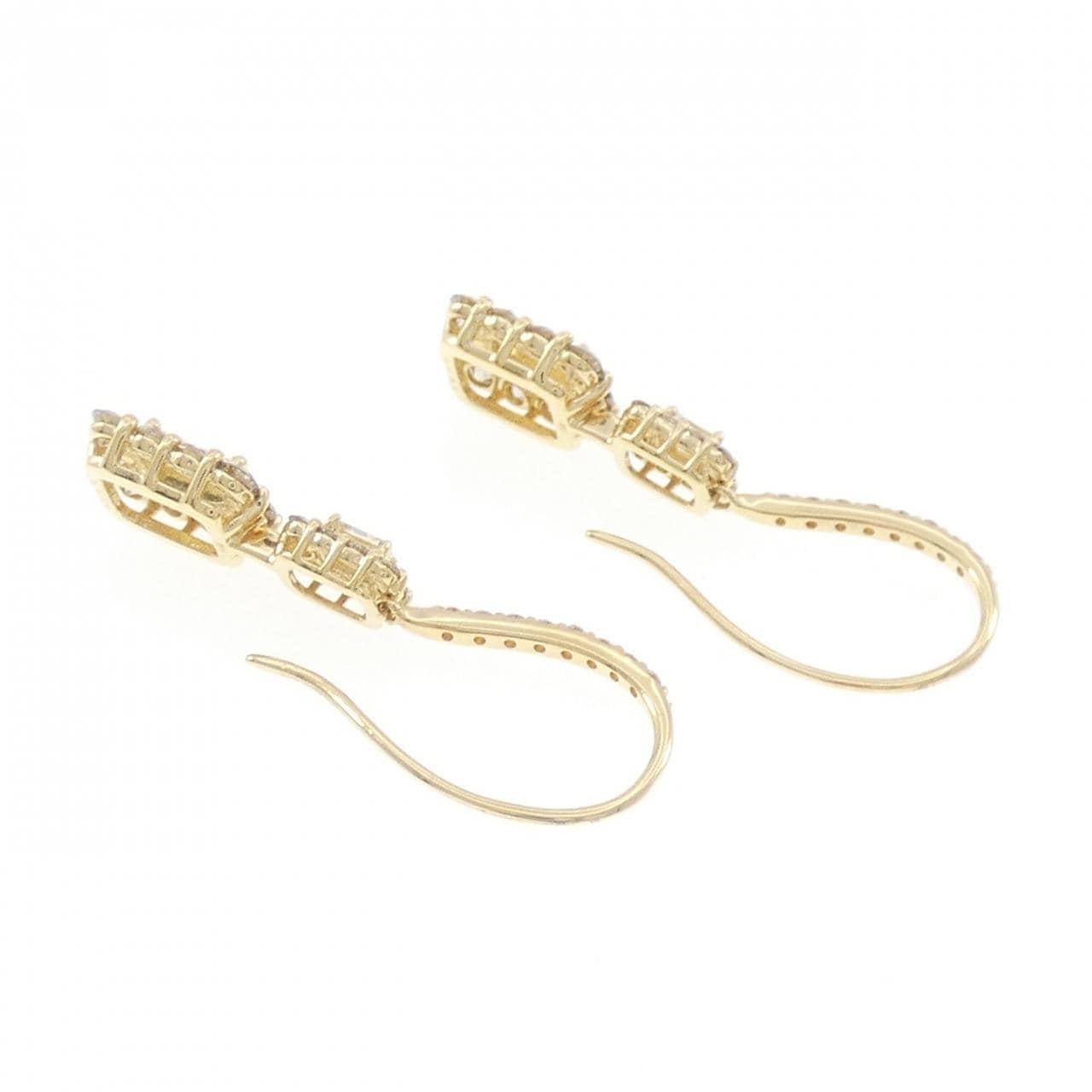 K18YG ダイヤモンド ピアス 1.20CT
