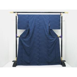 [Unused items] Komon Ryukyu mud indigo dyeing, open-necked