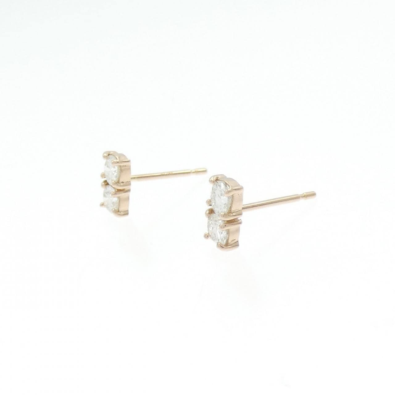 K18PG ダイヤモンド ピアス 0.30CT