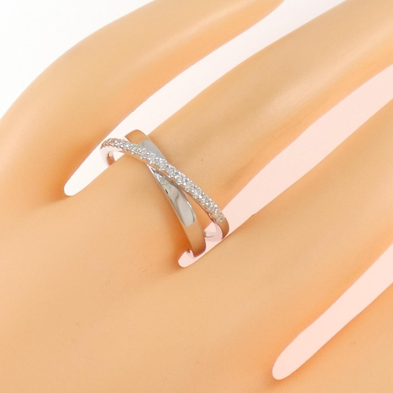 K18WG ダイヤモンド リング 0.16CT