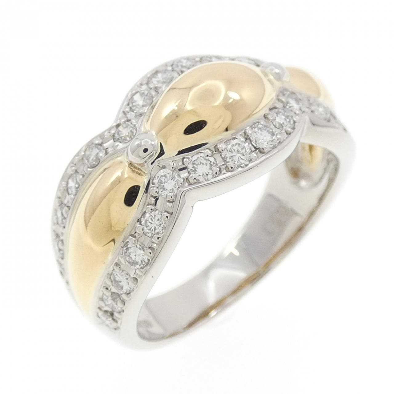 PT900/K18YG Diamond Ring 0.53CT