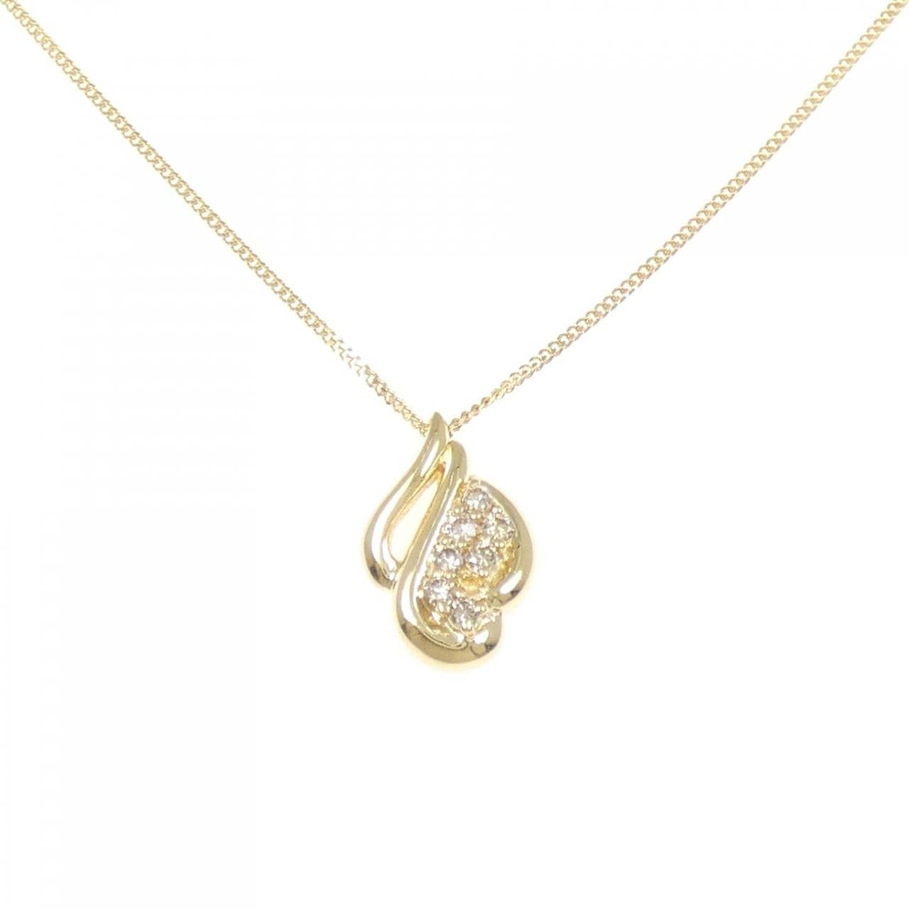 K18YG ダイヤモンド ネックレス 0.18CT