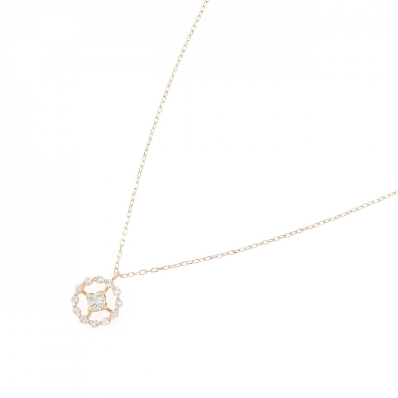 K18YG ダイヤモンド ネックレス 0.20CT