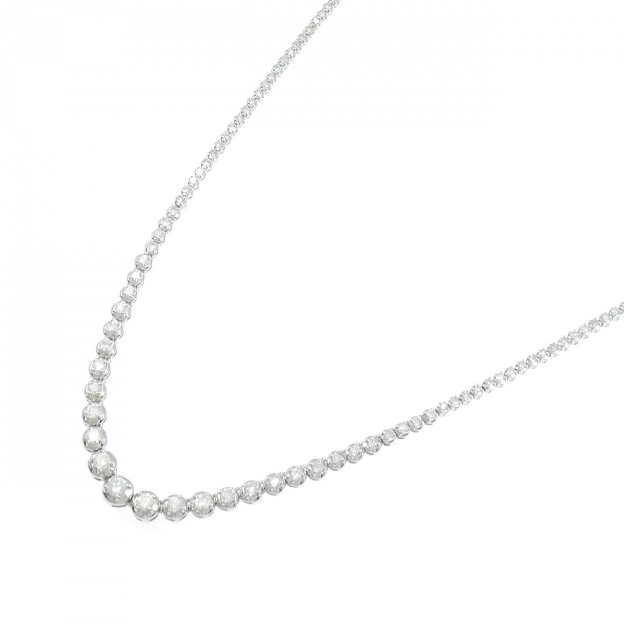 PT950 ダイヤモンド ネックレス 3.00CT