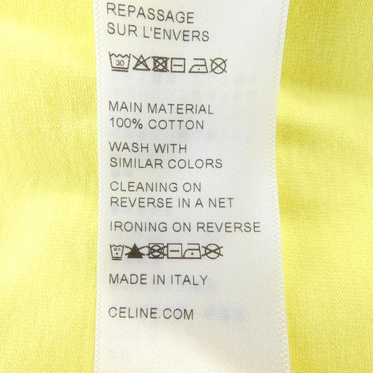 セリーヌ CELINE CELINEプリント クロップドTシャツ 2X761671Q Tシャツ