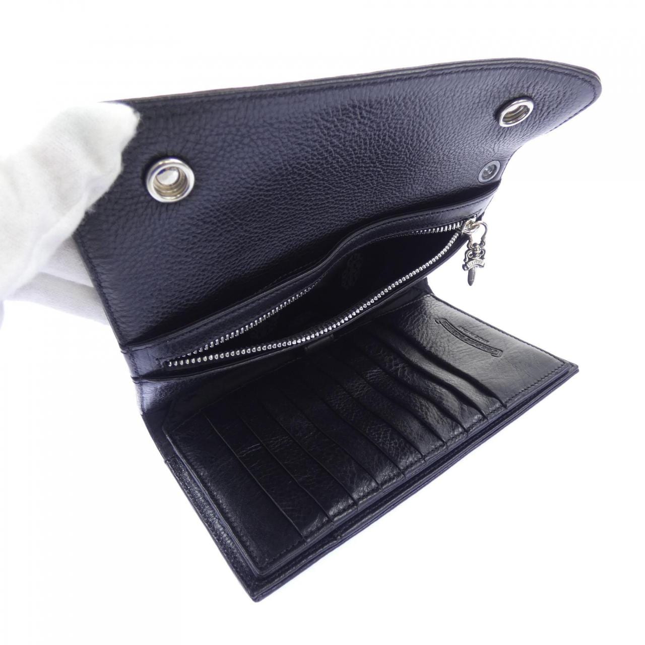 クロムハーツ CHROME HEARTS WAVE CROSS BTN　ウェーブ クロスボタン 2246 304 0501 0900 WALLET