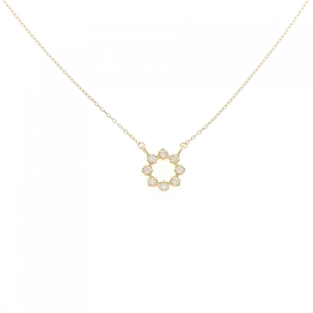 K18YG ダイヤモンド ネックレス 0.10CT