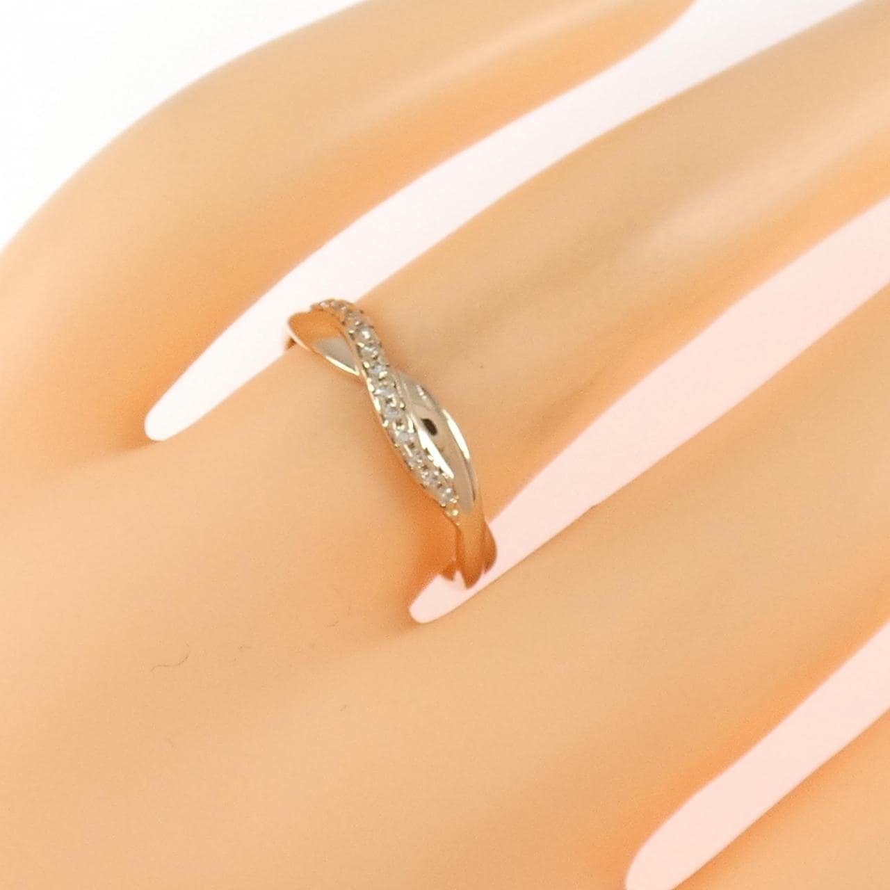 K18PG ダイヤモンド リング