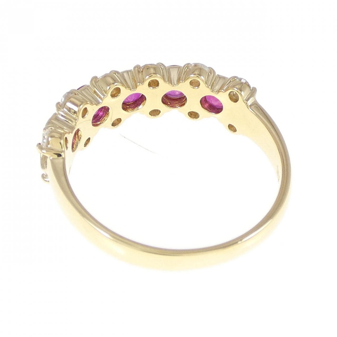K18YG ルビー リング 0.92CT