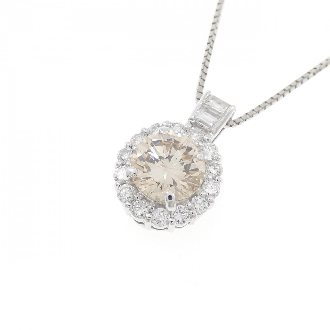 PT900/PT850 ダイヤモンド ネックレス 1.131CT