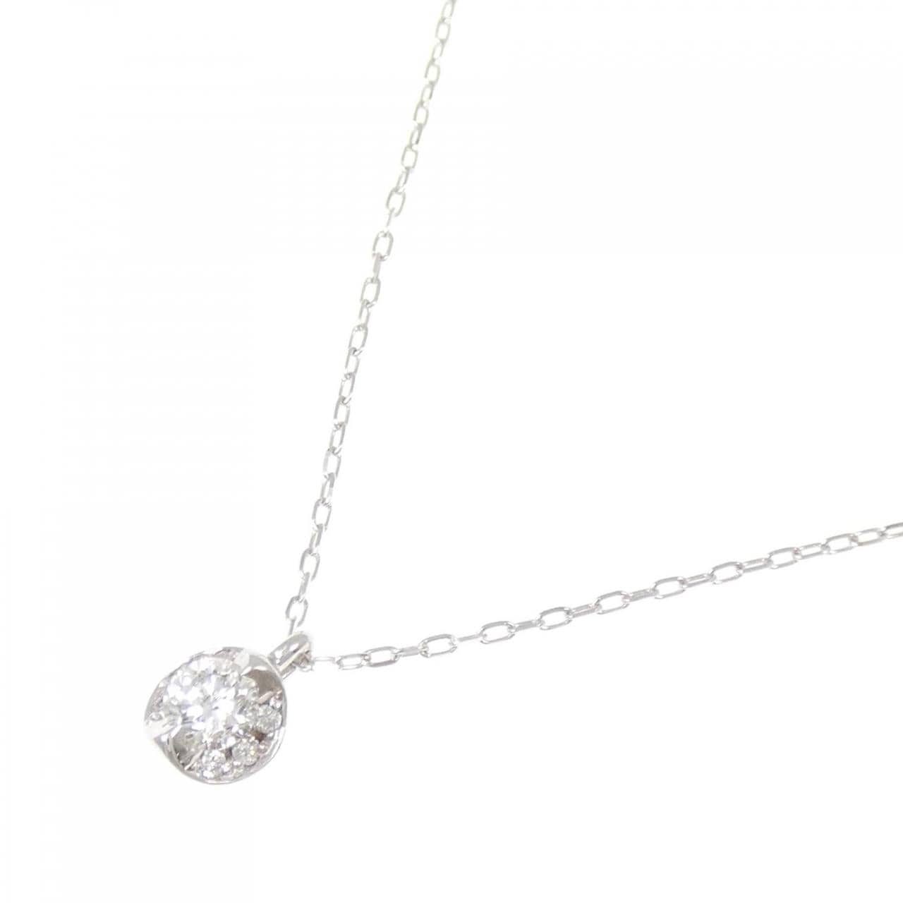 K18WG ダイヤモンド ネックレス 0.26CT
