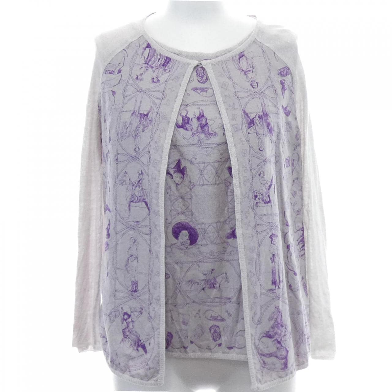 【ヴィンテージ】エルメス HERMES RODEO DES COWGIRLS ツイルレーヌ. アンサンブル