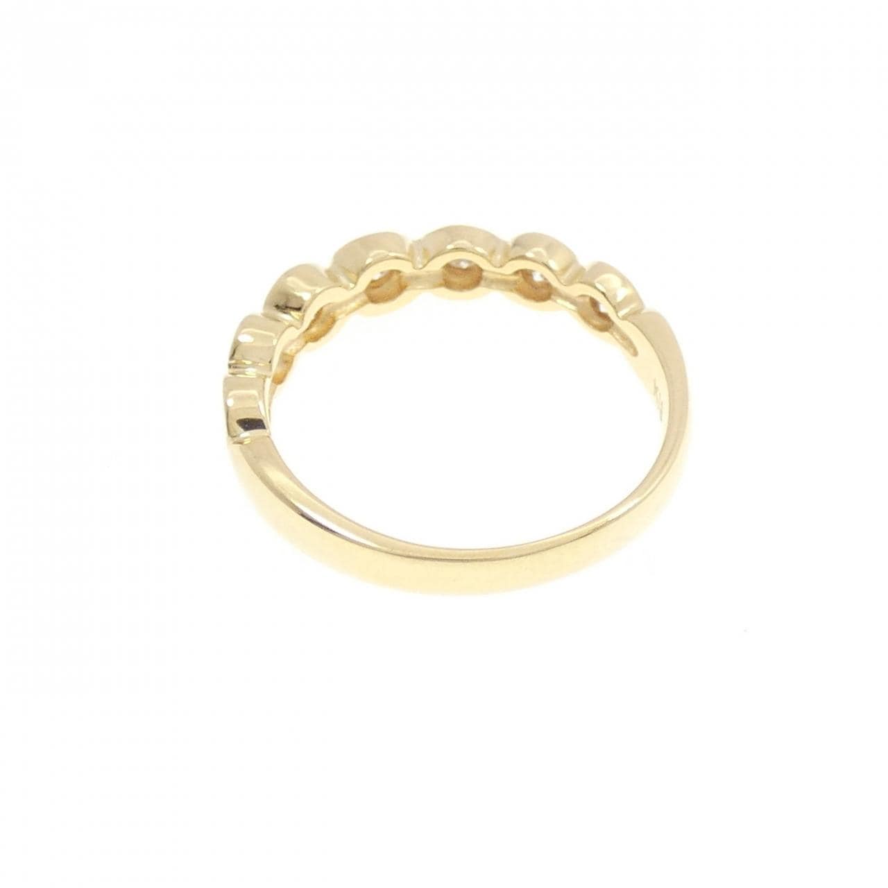 K18YG ダイヤモンド ピンキー リング 0.12CT