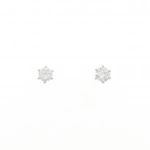 PT900 ソリティア ダイヤモンド ピアス 0.40CT