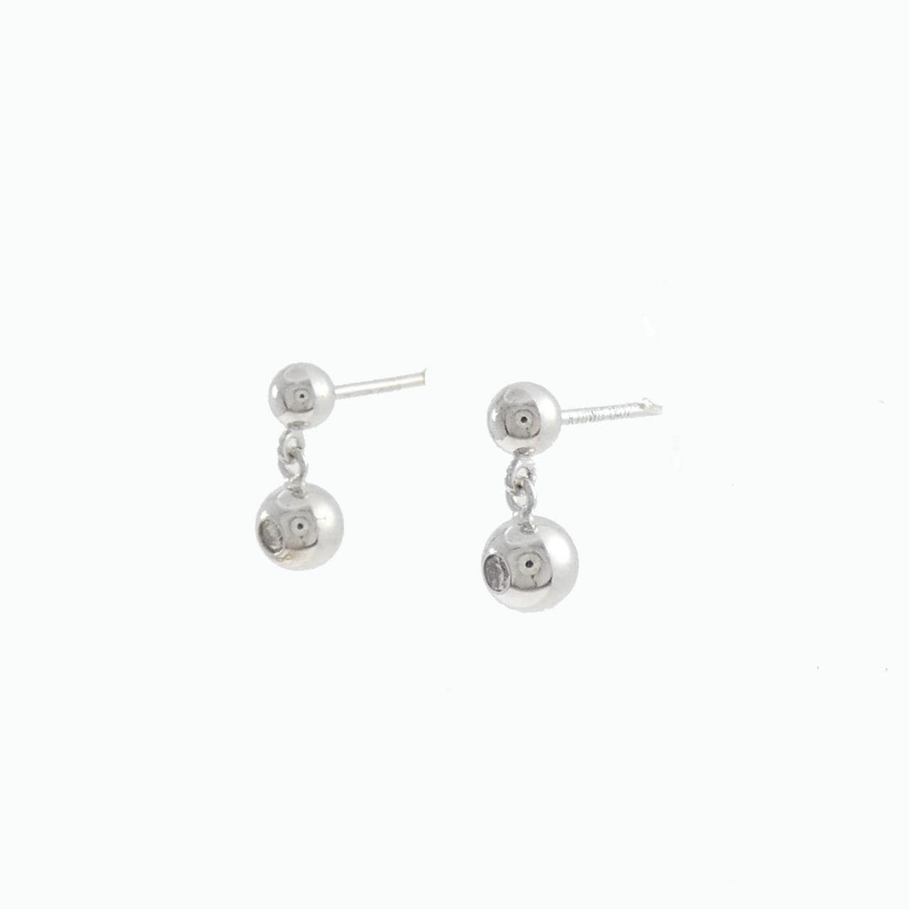 K18WG ダイヤモンド ピアス 0.04CT