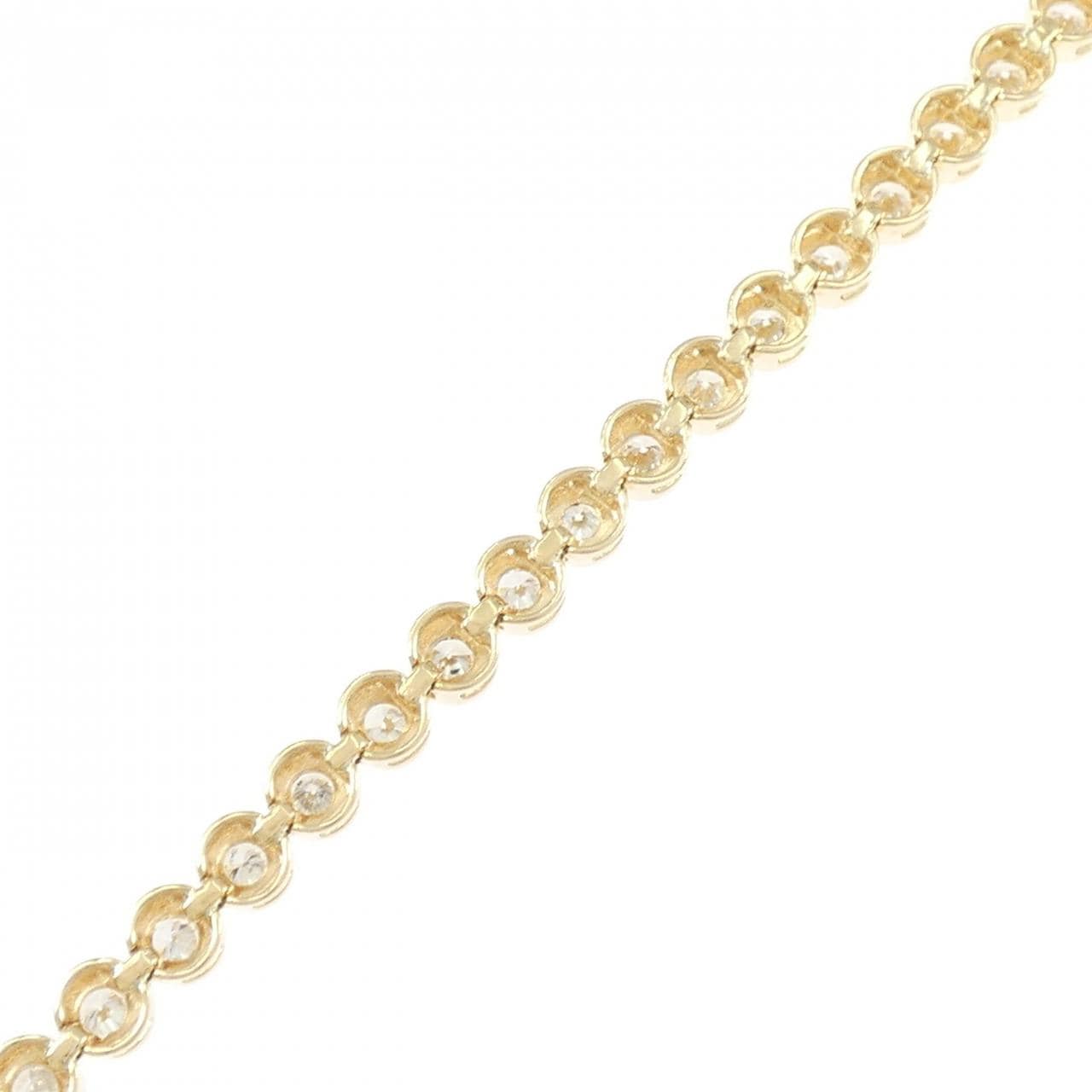K18YG ダイヤモンド ブレスレット 3.04CT