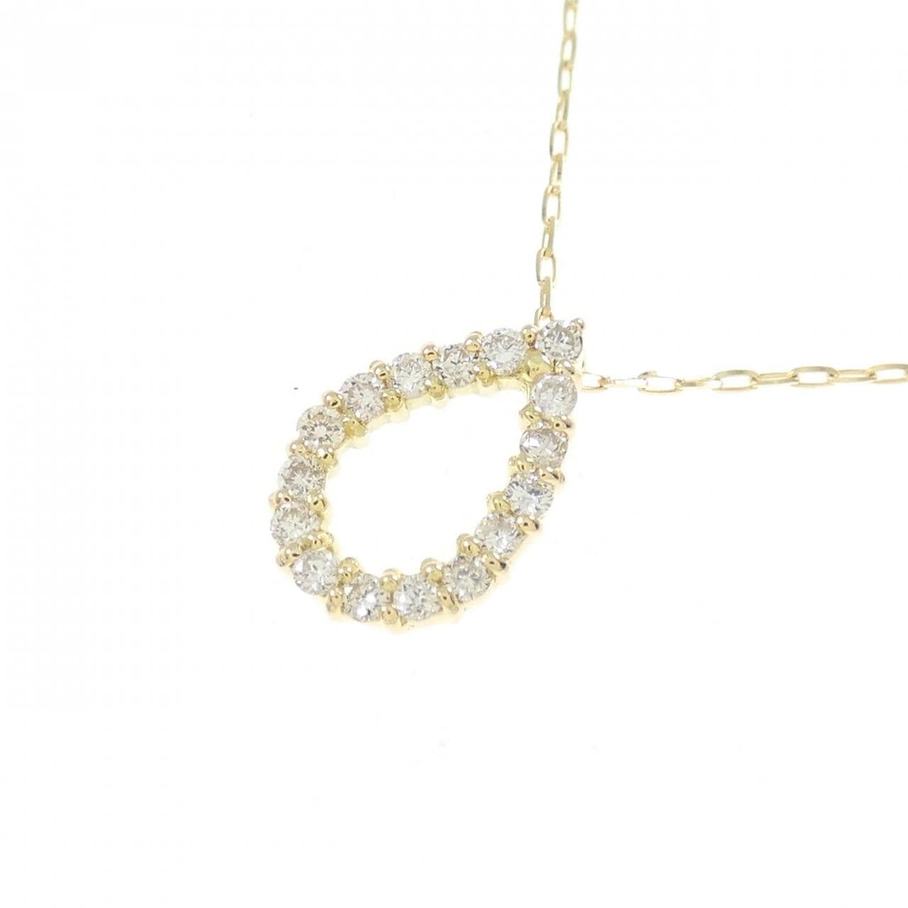 [BRAND NEW] K18YG Diamond necklace 0.10CT