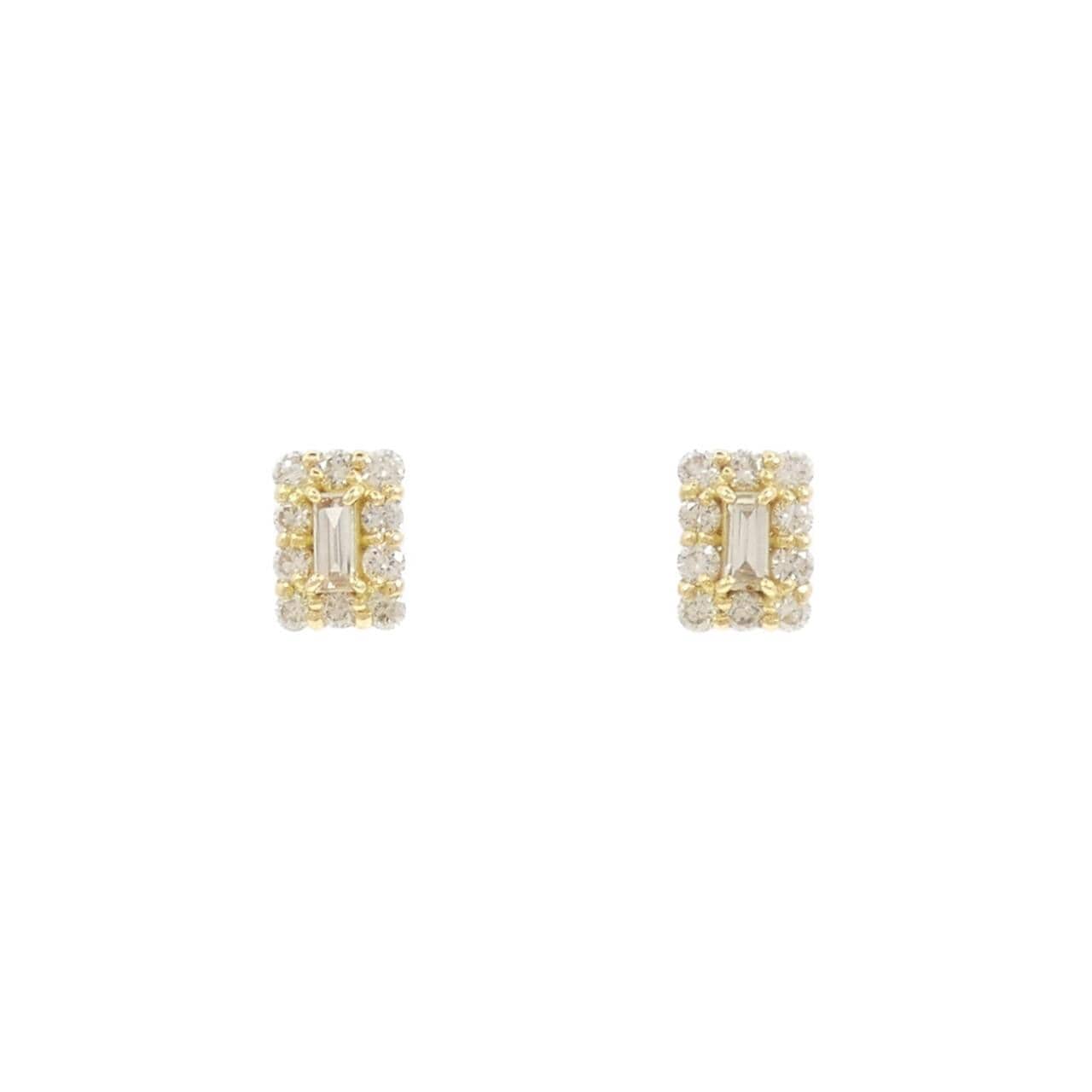 [新品] K18YG鑽石耳環 0.40CT