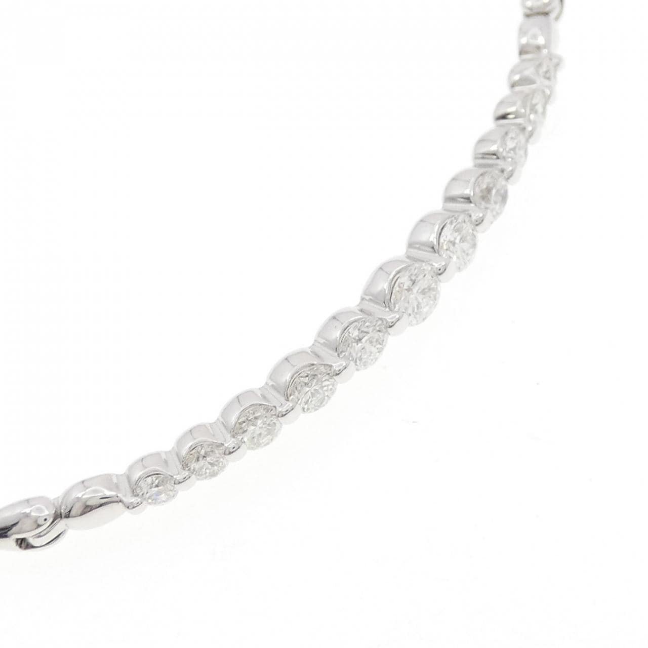 K18WG ダイヤモンド ブレスレット 0.70CT