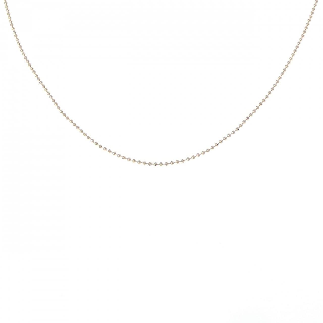 K18YG ボール チェーンネックレス