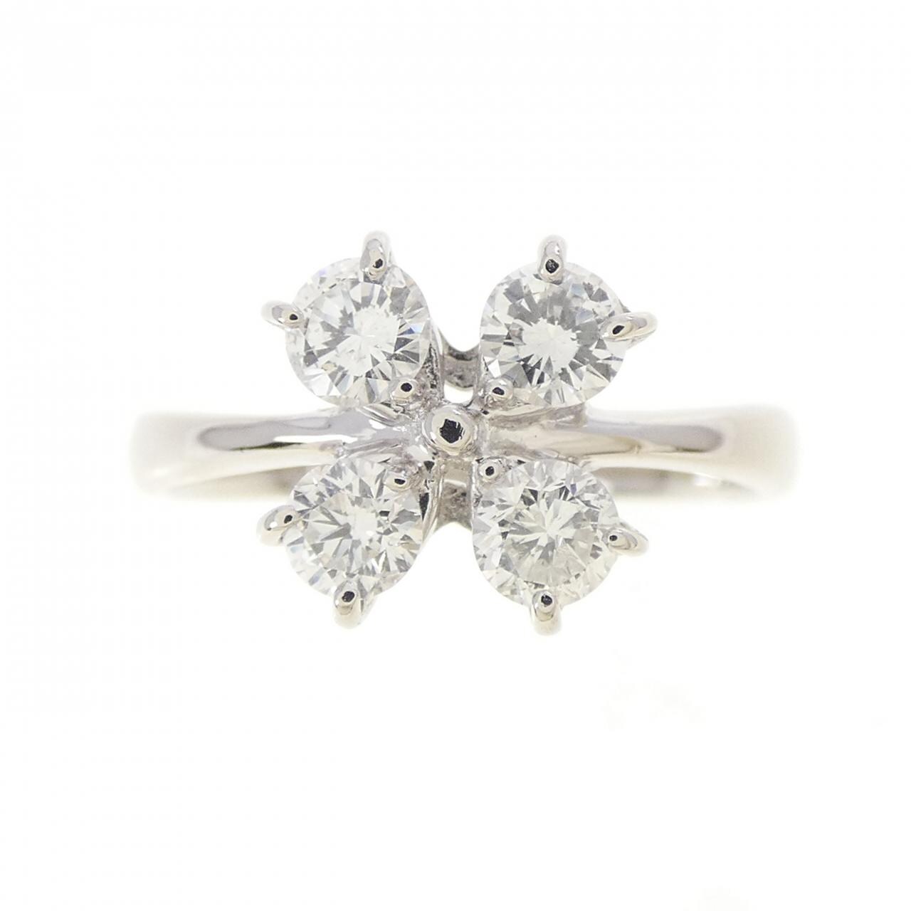 PT900 フラワー ダイヤモンド リング 0.504CT