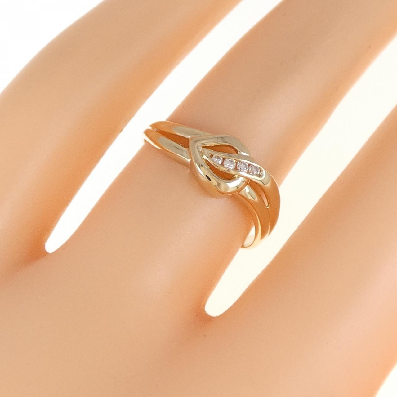 K18YG ダイヤモンド リング 0.03CT