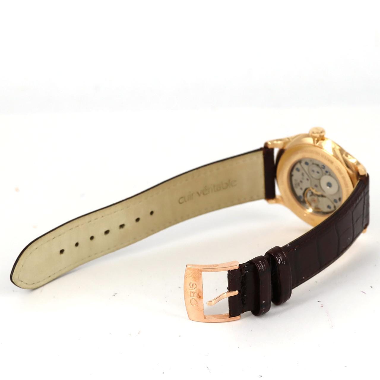 【ノーメンテナンス還元価格】オリス アートリエ ハンドワインディングスモールセコンド PG 01 396 7580 6051-Set PG･RG 手巻