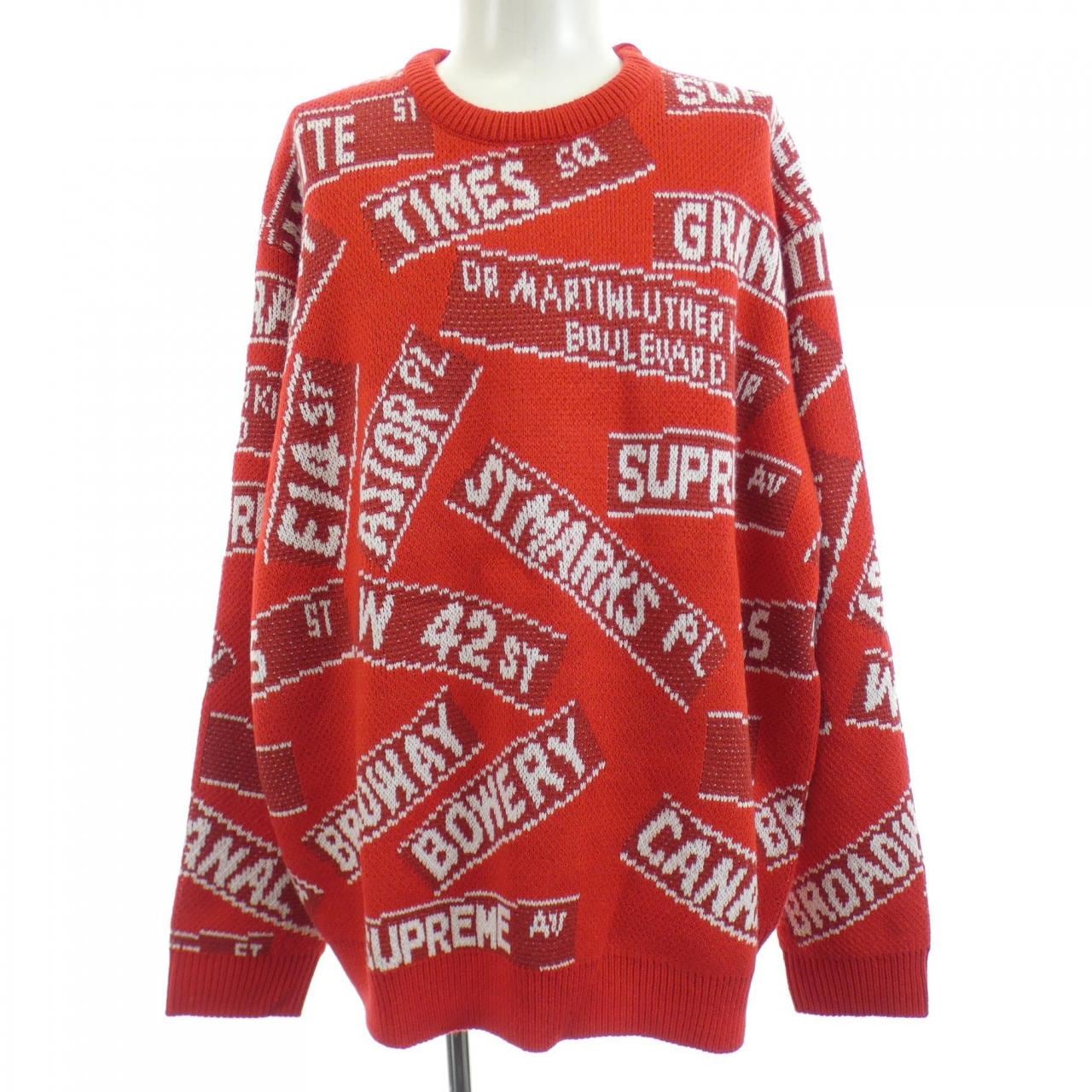 シュプリーム SUPREME Street Signs Sweater ニット