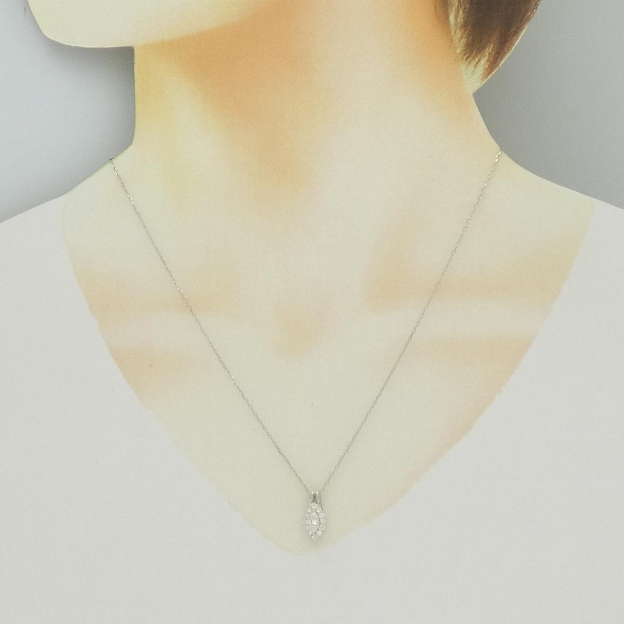PT900/PT850 ダイヤモンド ネックレス 0.38CT