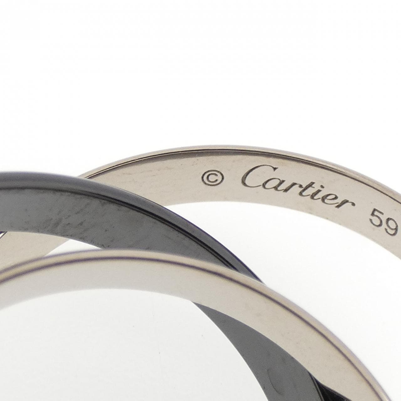 カルティエ トリニティ ブラック&ホワイト リング