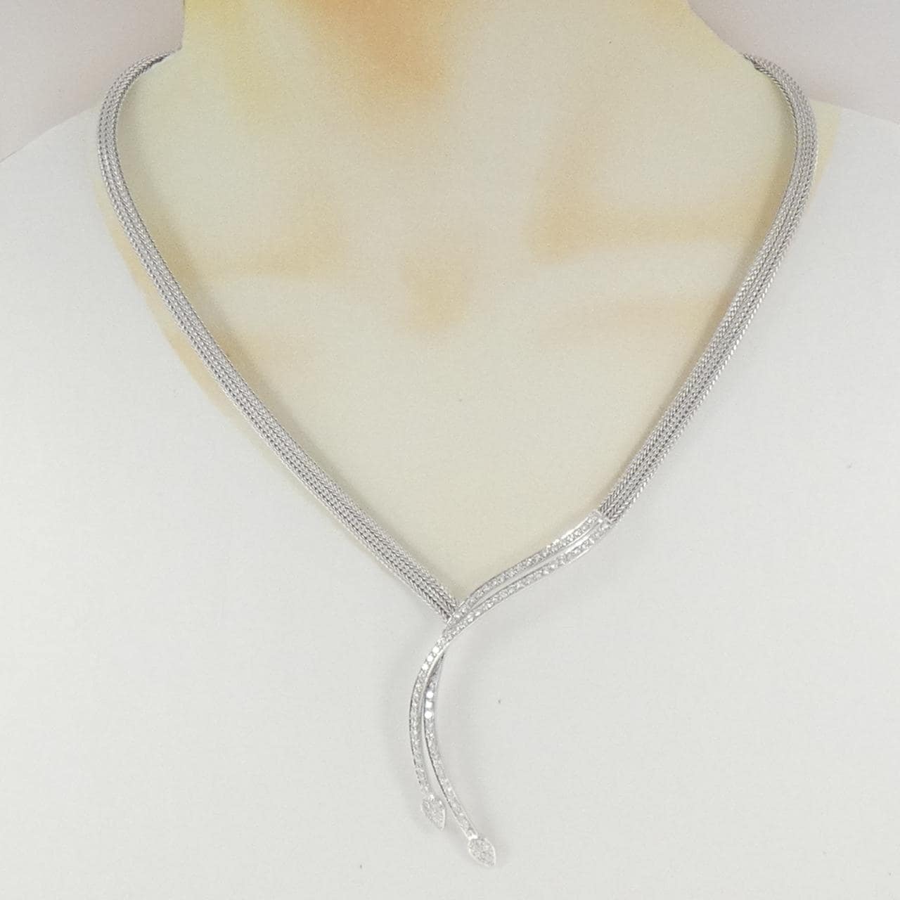 750WG ダイヤモンド ネックレス