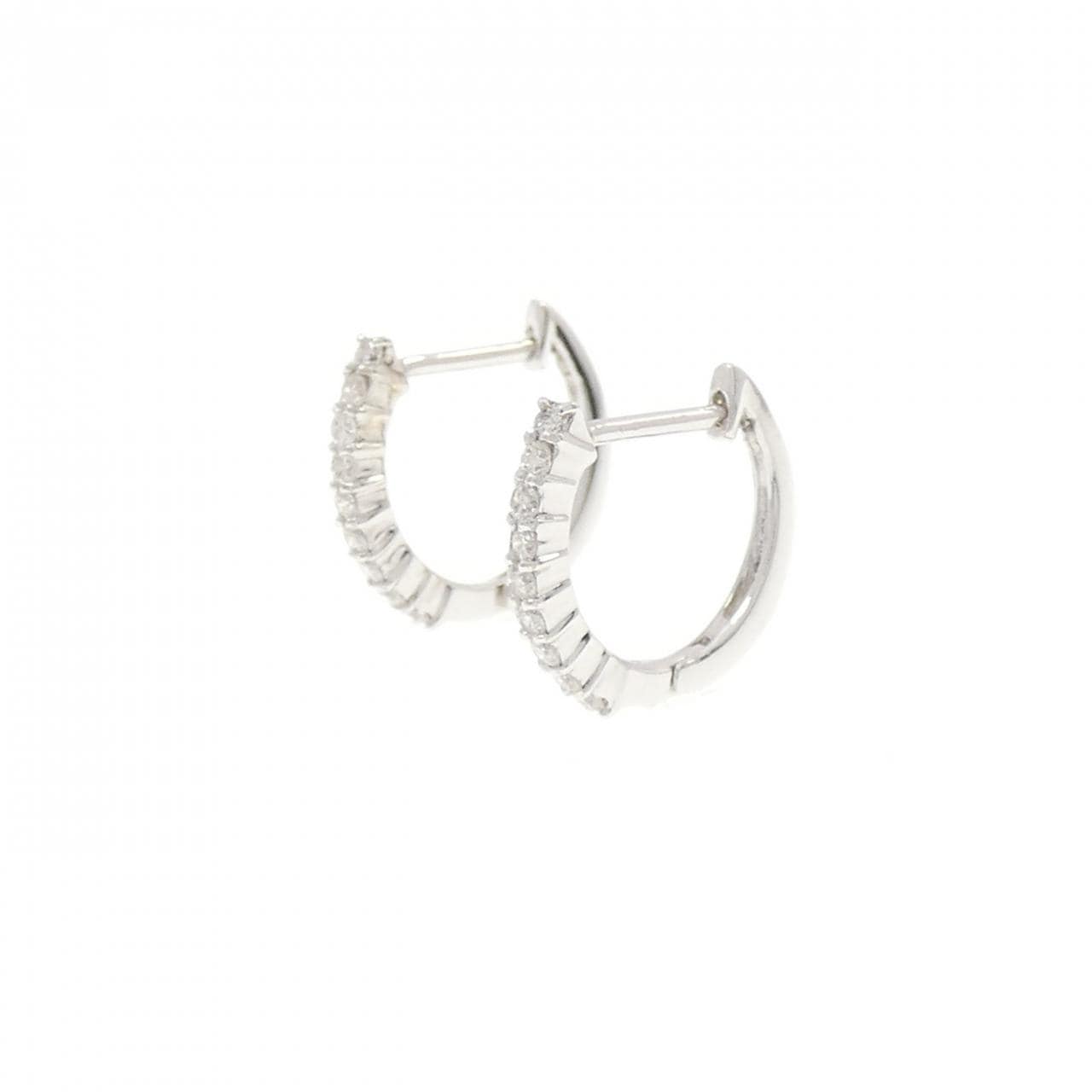 K10WG ダイヤモンド ピアス 0.03CT