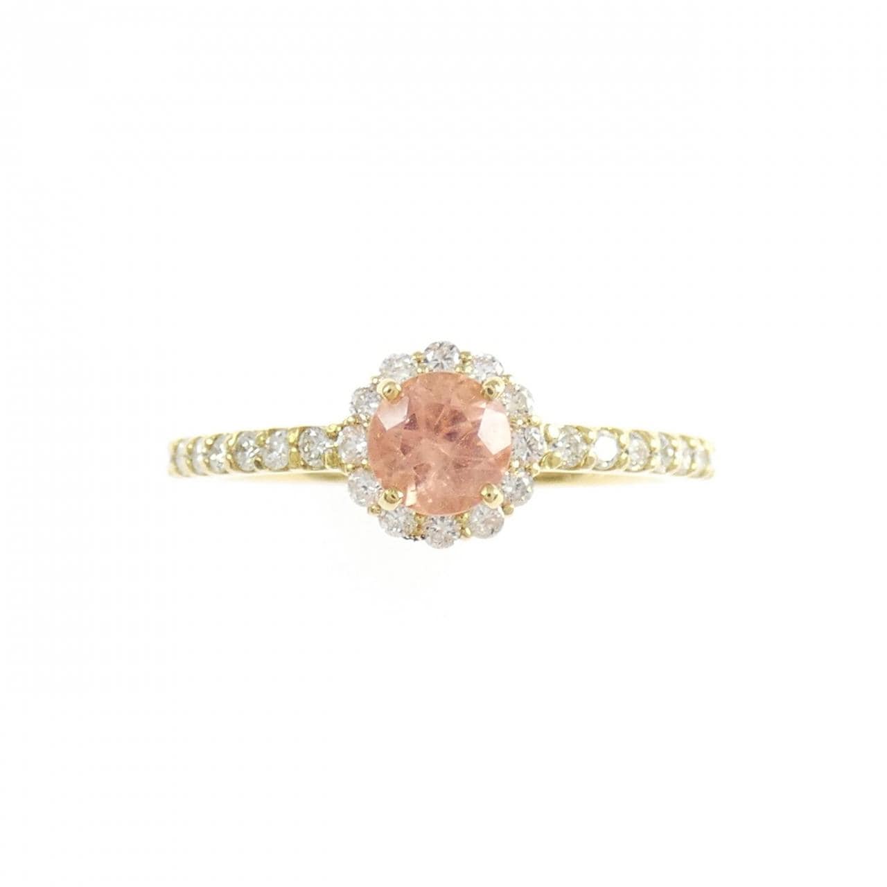 K18YG ロードクロサイト リング 0.365CT
