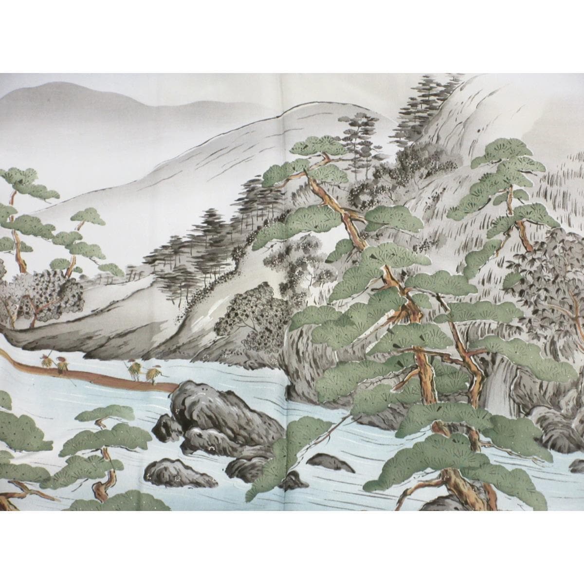 [未使用品] 男士大Ooshima Tsumugi春亞紡和服和羽織 2 件套