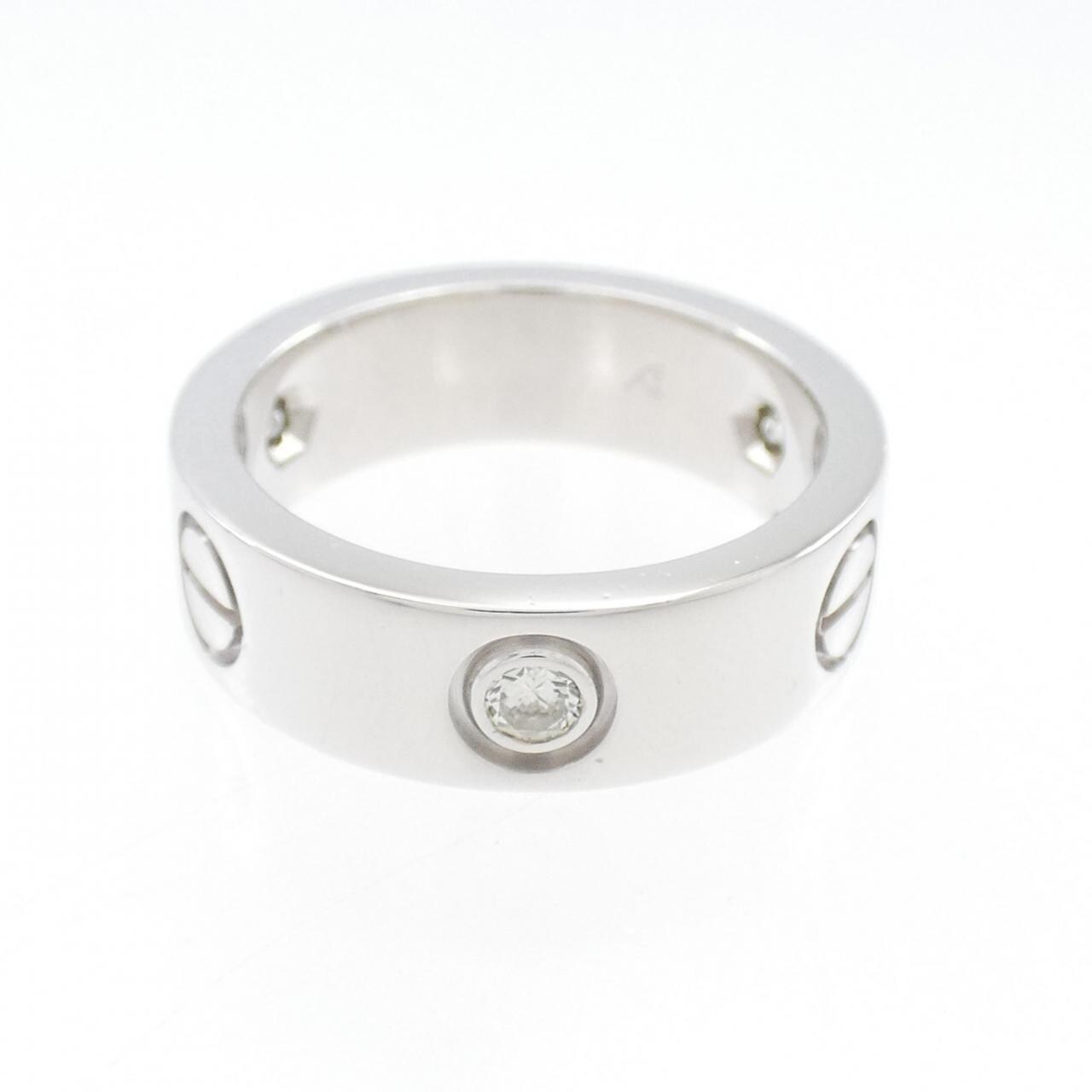 CARTIER LOVE half diamond ring