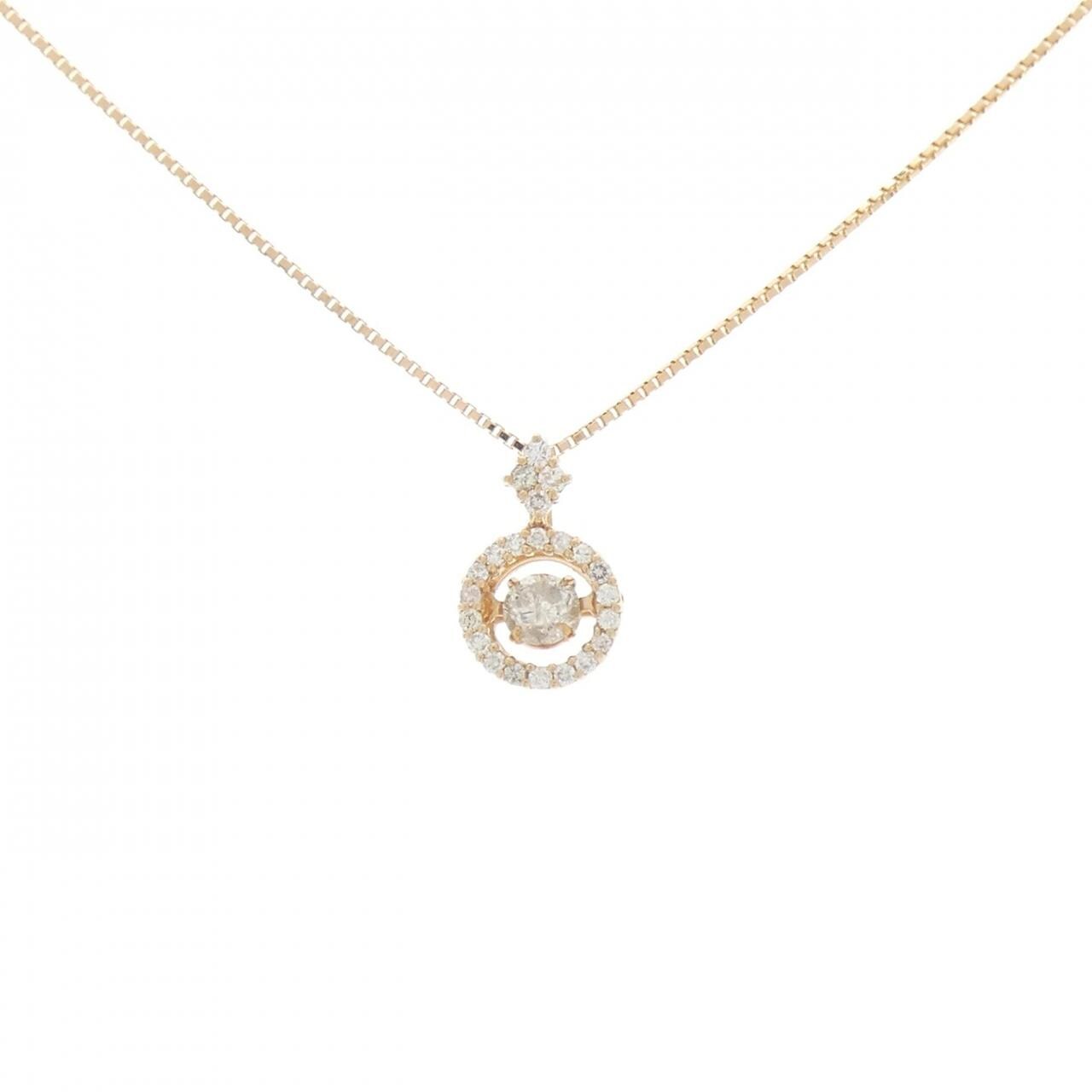 K18PG ダイヤモンド ネックレス 0.20CT