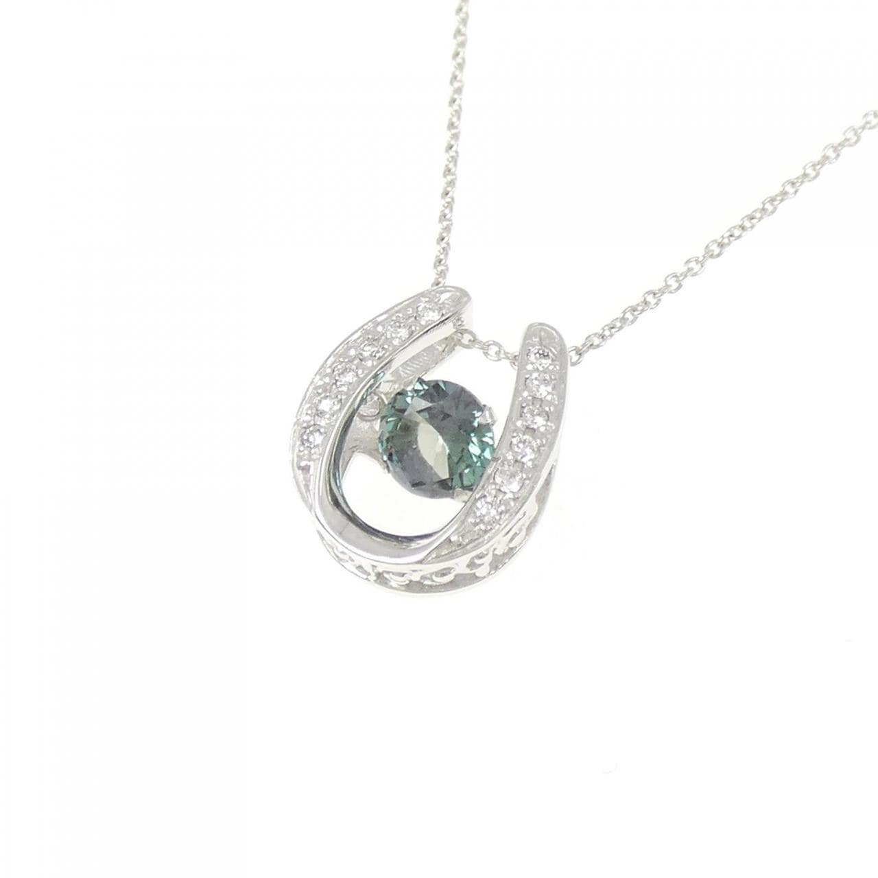 クレサンベール 合成アレキサンドライト　ネックレス 0.50CT