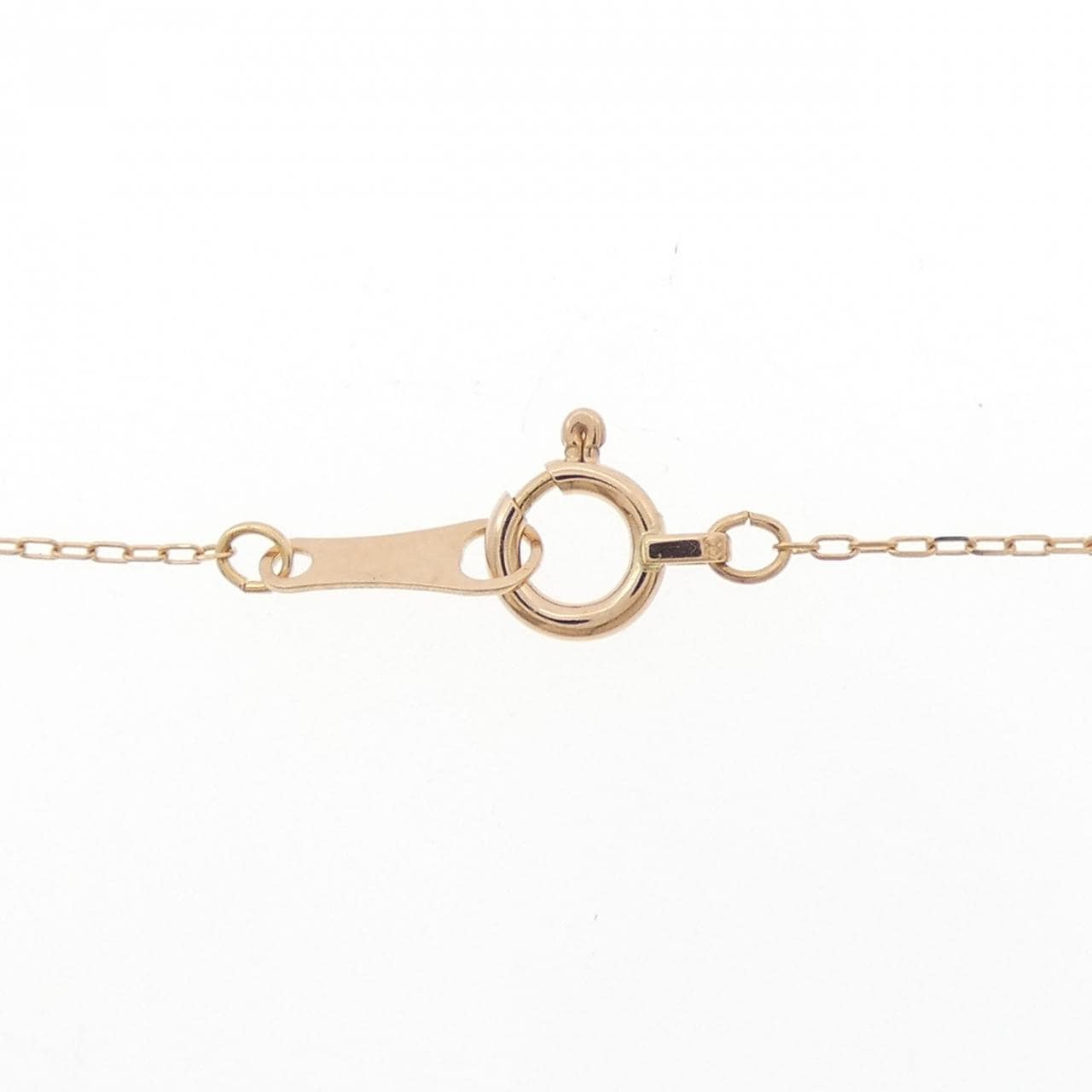 K18PG ホースシュー ダイヤモンド ネックレス 0.08CT
