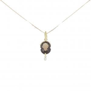 K18YG スモーキークオーツ ネックレス 3.51CT