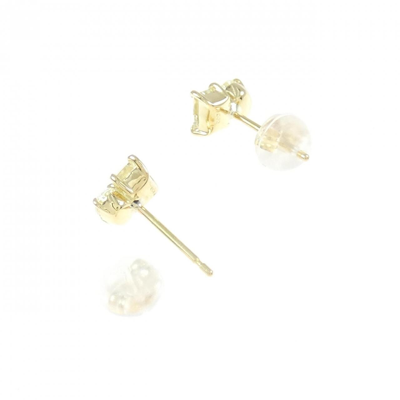 [新品] K18YG钻石耳环 0.60CT