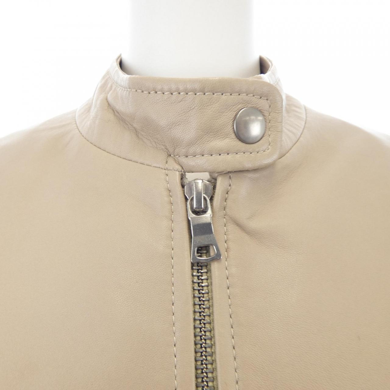 バーニーズニューヨーク BARNEYS NEW YORK レザーライダースジャケット